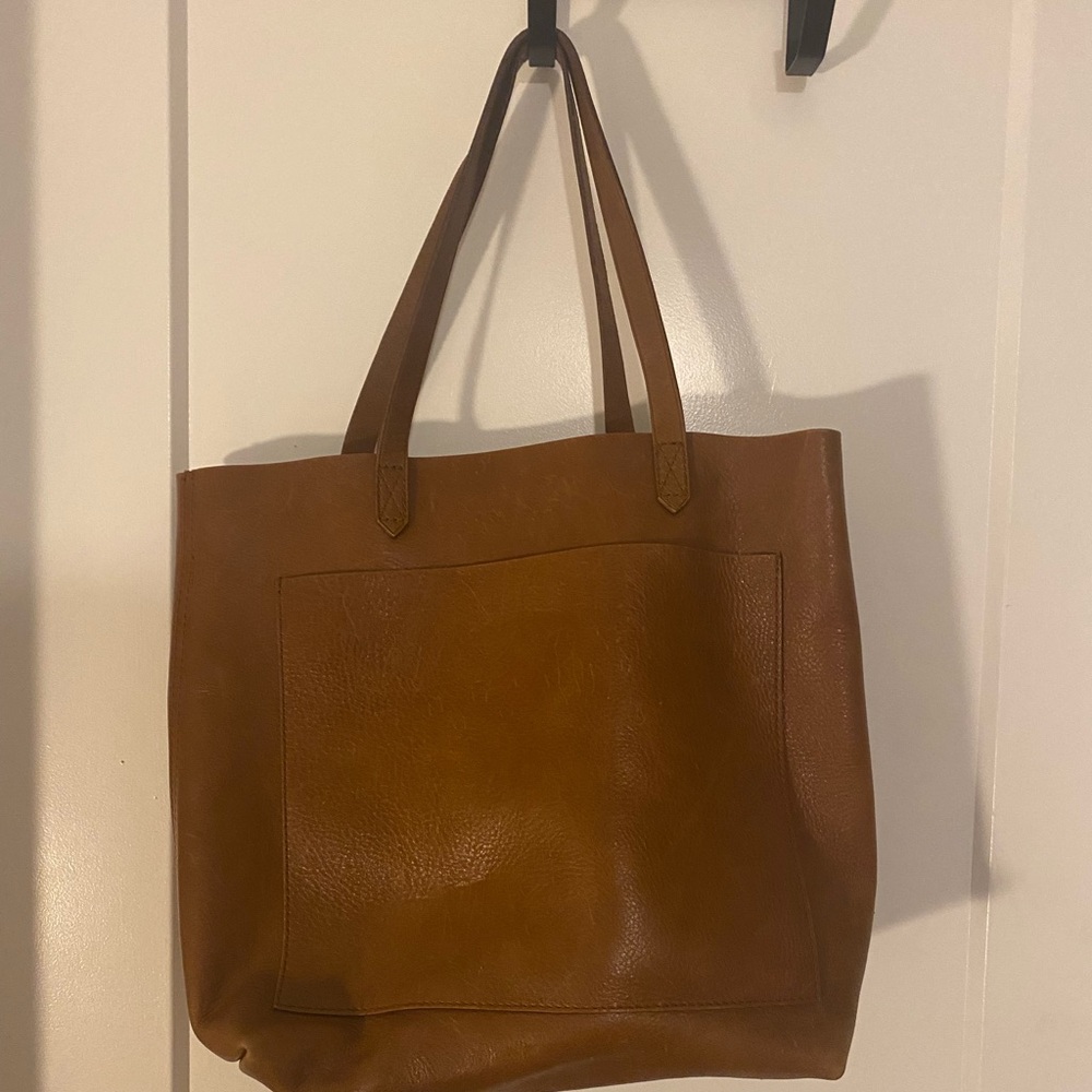 Madewell leather bag, tan